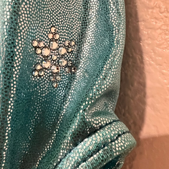Adult leotard by snowflake designs with crystals - Picture 3 of 7